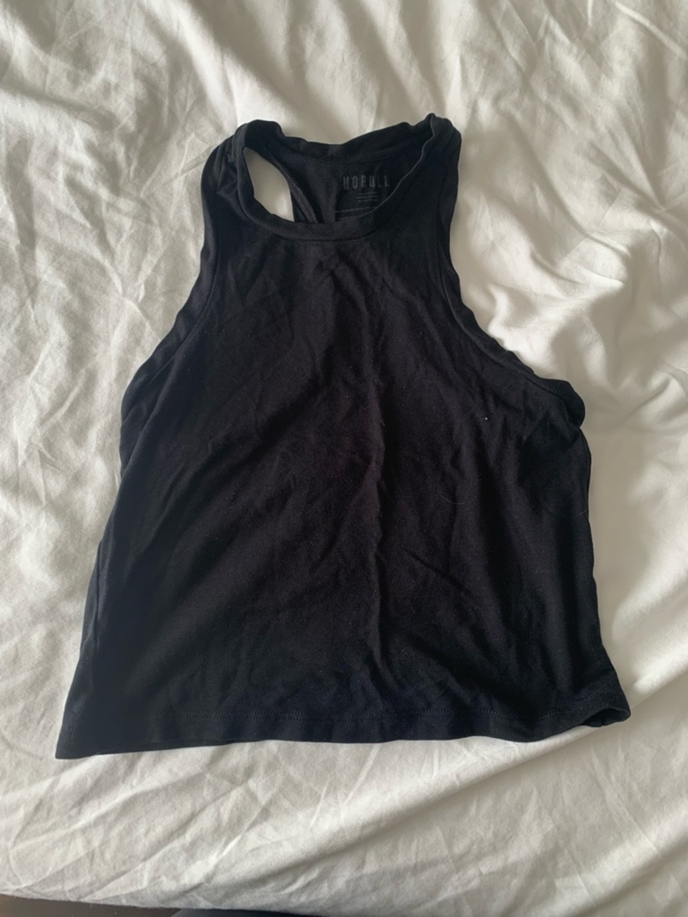 NOBULL Black Racerback Crop Tank - Picture 2 of 2